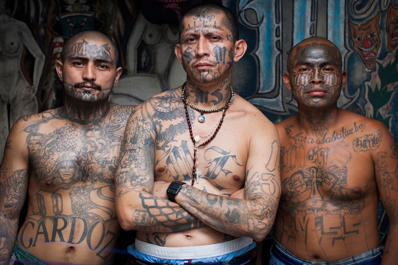 Tatouages de gangs de la Mara Salvatrucha - MS 13