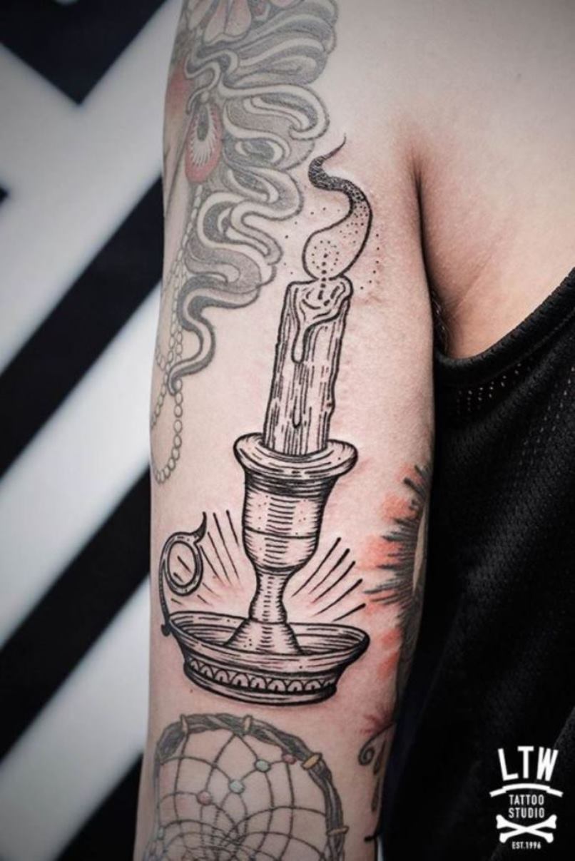 Meaning of Candle Tattoos | BlendUp