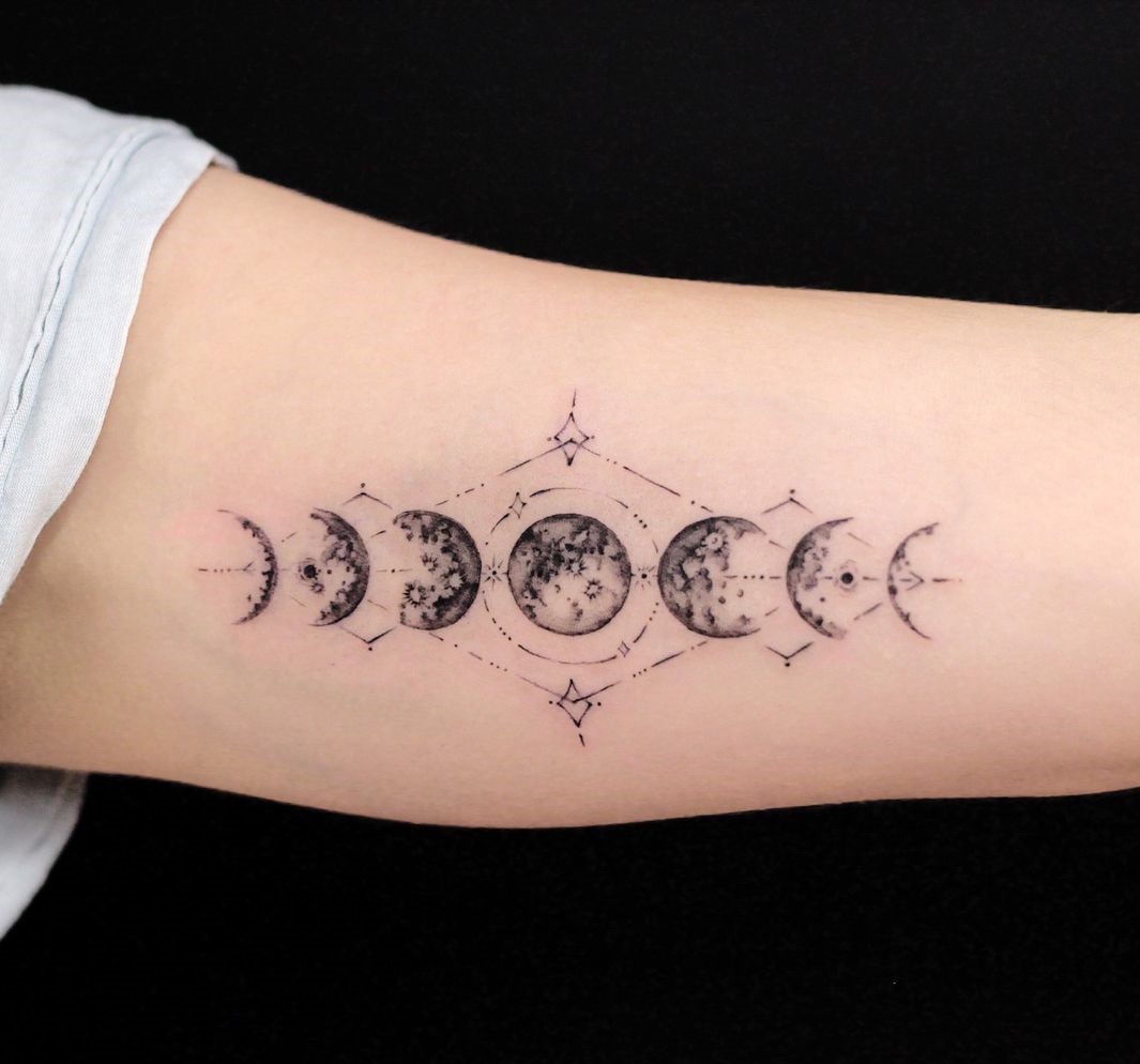 Significado de los tatuajes de fases lunares | BlendUp