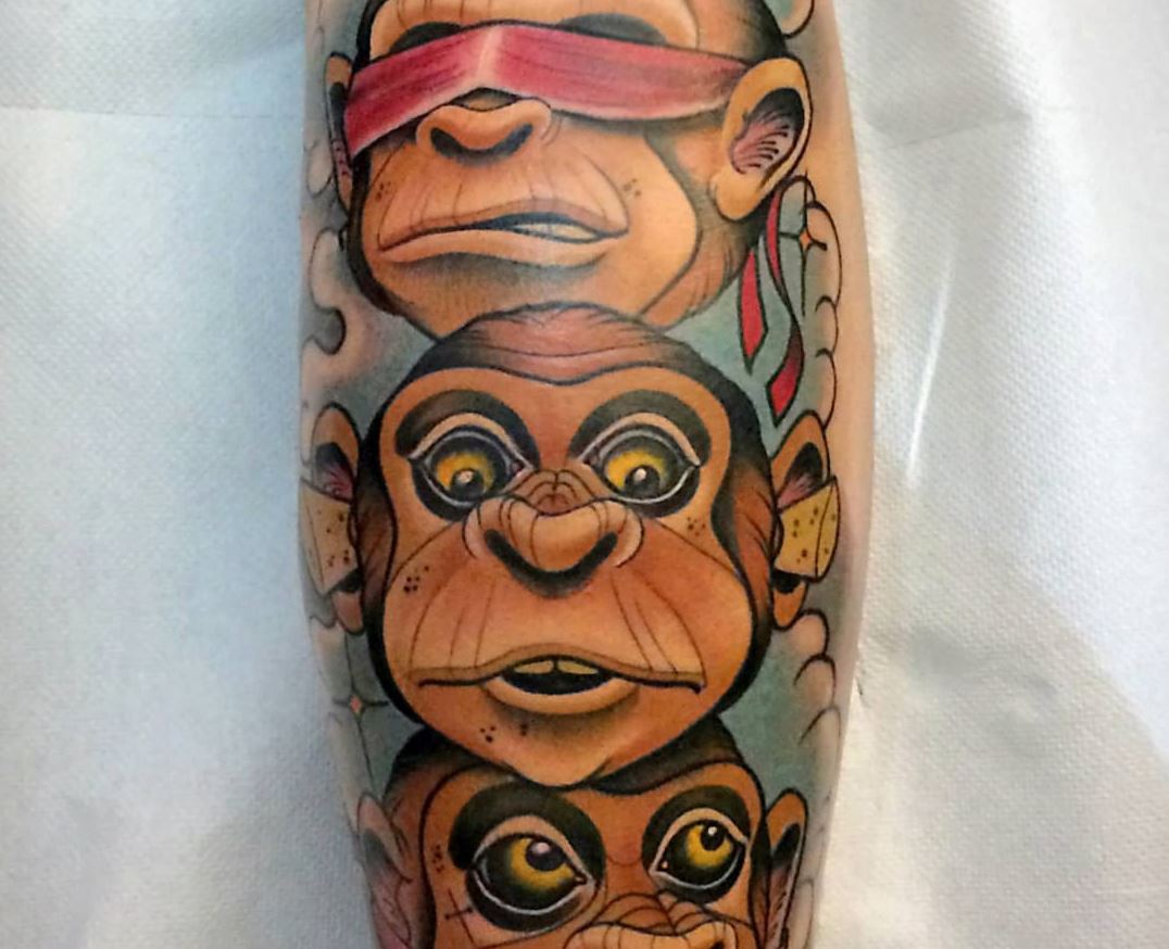Meaning of Tattoo of the tr wise monkeys | BlendUp